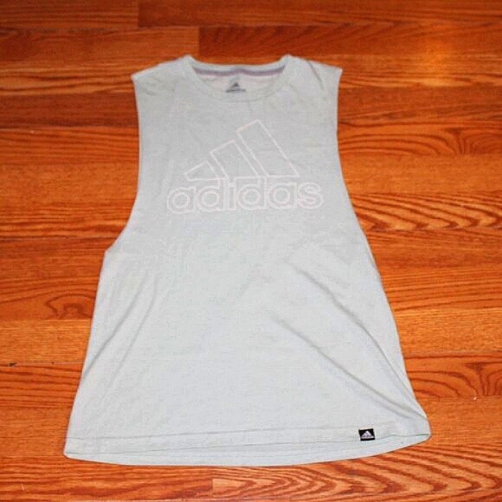 Adidas Women's Muscle Tank – Sporty Minimalist Y2K Athleisure – Size S
